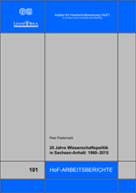 Cover "25 Jahre Wissenschaftspolitik in Sachsen-Anhalt"