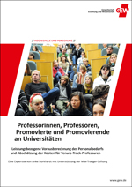 Cover "Professorinnen, Professoren, Promovierte und Promovierende an Universitäten"