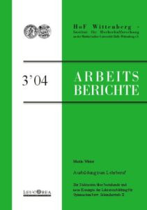 Ausbildung zum Lehrberuf. Zur Diskussion über bestehende und neue Konzepte der Lehrerausbildung für Gymnasium bzw. Sekundarstufe II