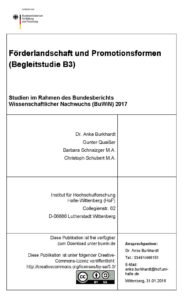 Förderlandschaft und Promotionsformen (B3)
