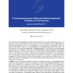 Forschungsbezogenes Wissenschaftsmanagement: Konzept und Vermessung. Lessons-Learned-Paper Nr. 1