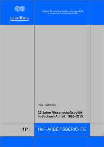 25 Jahre Wissenschaftspolitik in Sachsen-Anhalt: 1990–2015