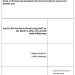 HoF-Begleitstudie „Personalstrukturentwicklung und Personalentwicklung“ zum BuWiN 2021