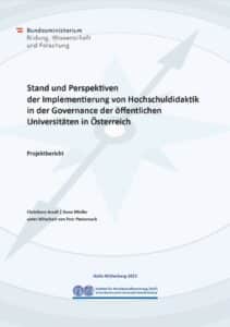 Stand und Perspektiven der Implementierung von Hochschuldidaktik in der Governance der öffentlichen Universitäten in Österreich